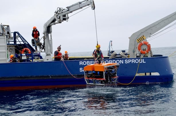 Deep Pacific team doing data collection and sampling